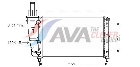 Radiator, engine cooling